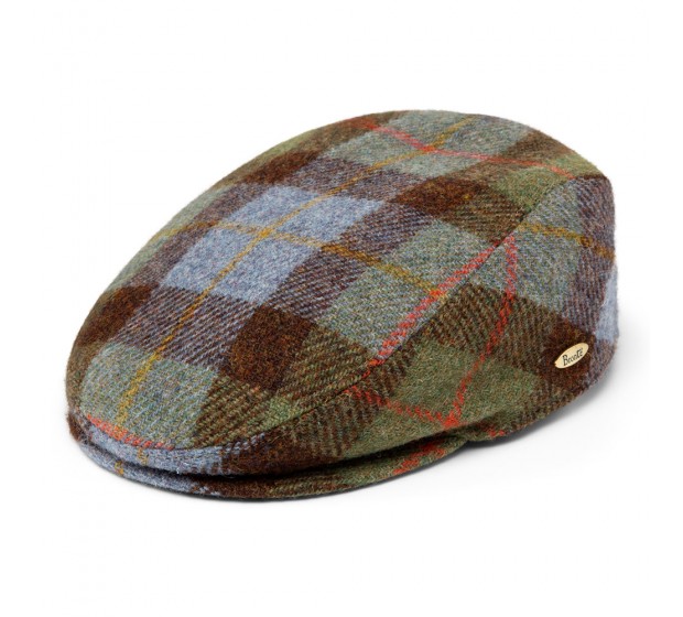 Bronté Cap - Mark- multicolour check - Harris Tweed