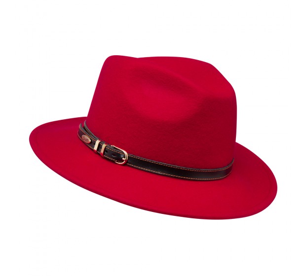 Fedora hat - Cleo - Red