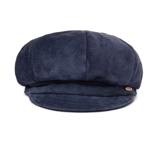Cap - Romee - navy blue - suede 