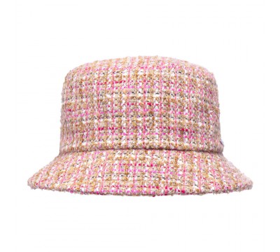 Bucket hat - Matt - pink/camel/white